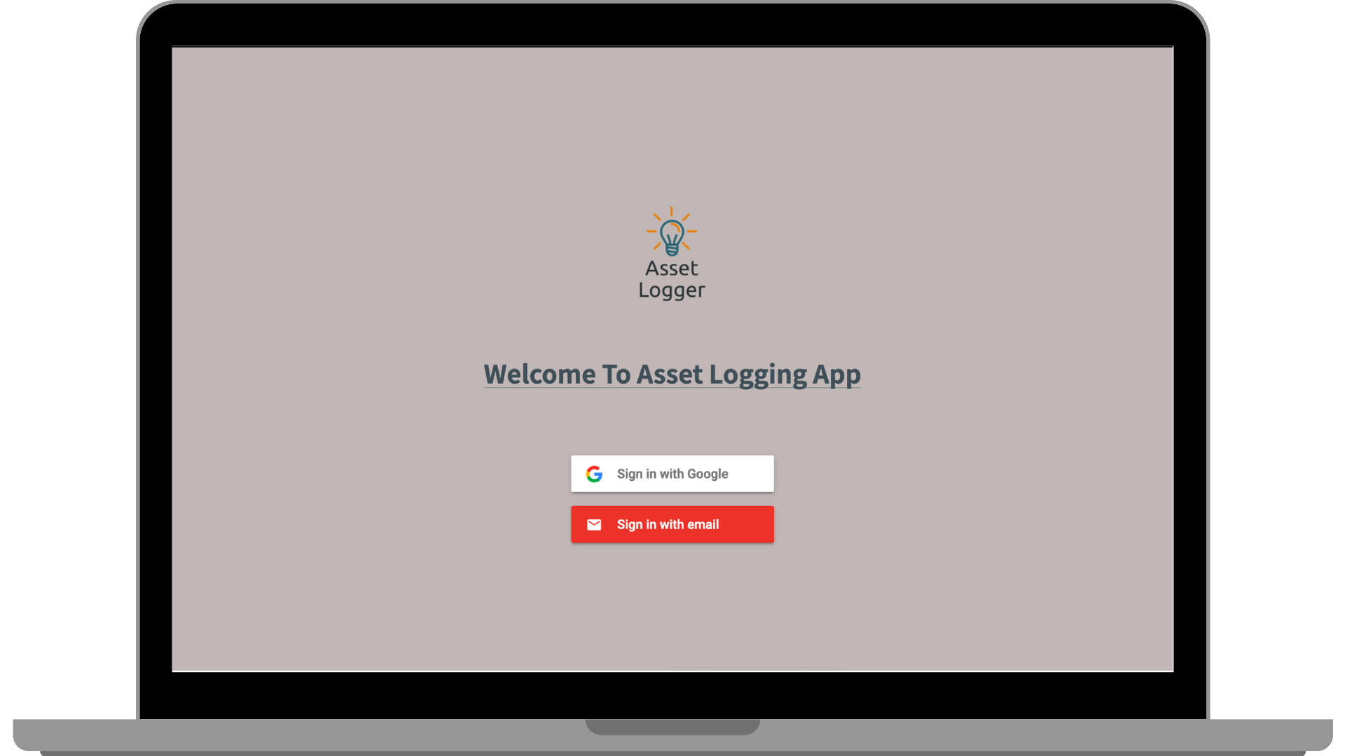 Asset Logging App